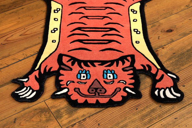 Tibetan Tiger Rug 《Sサイズ•ウール・オリジナル5・red 687》チベタンタイガーラグ