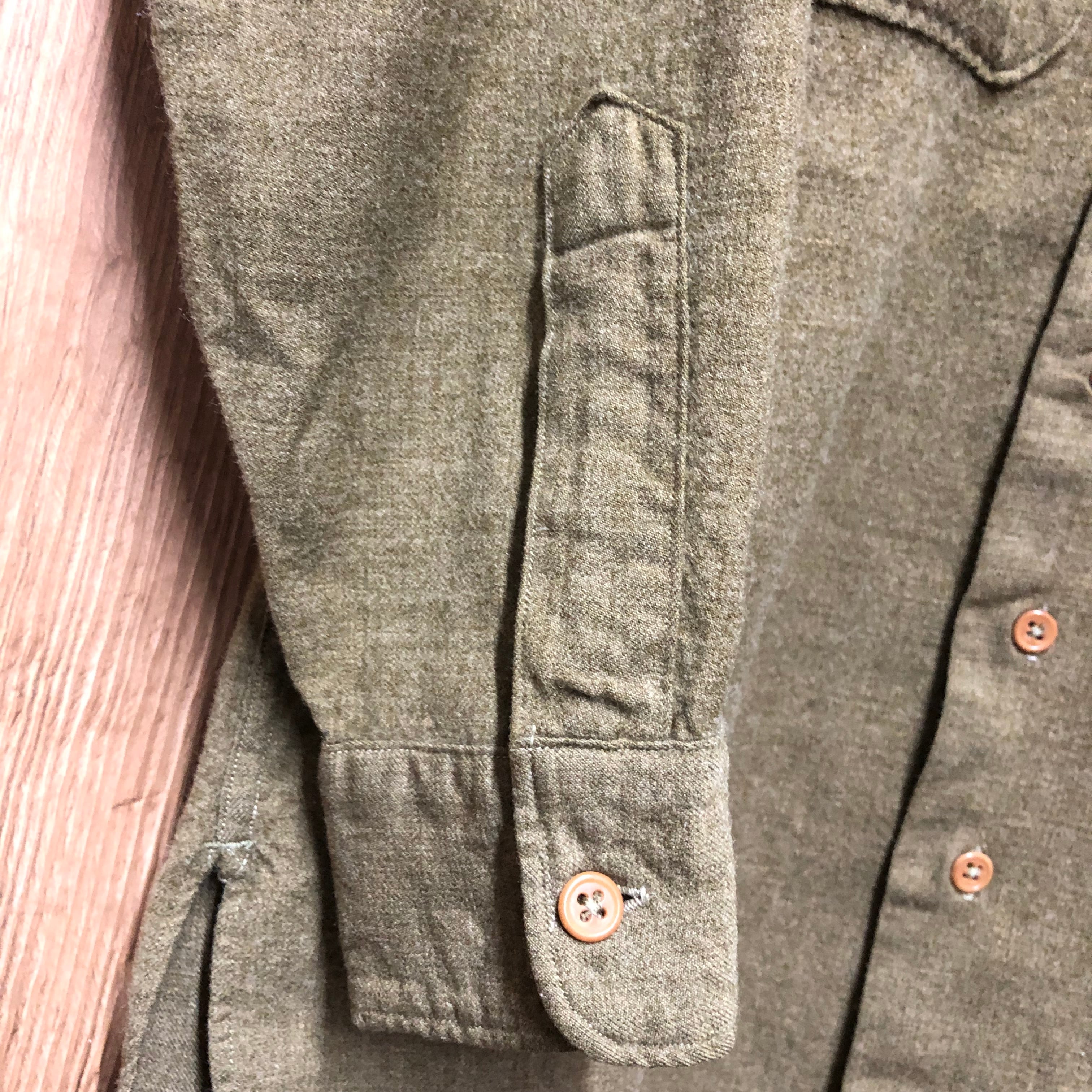 ☆40s VINTAGE U.S.ARMY ウールシャツ メンズMサイズ位 40年代