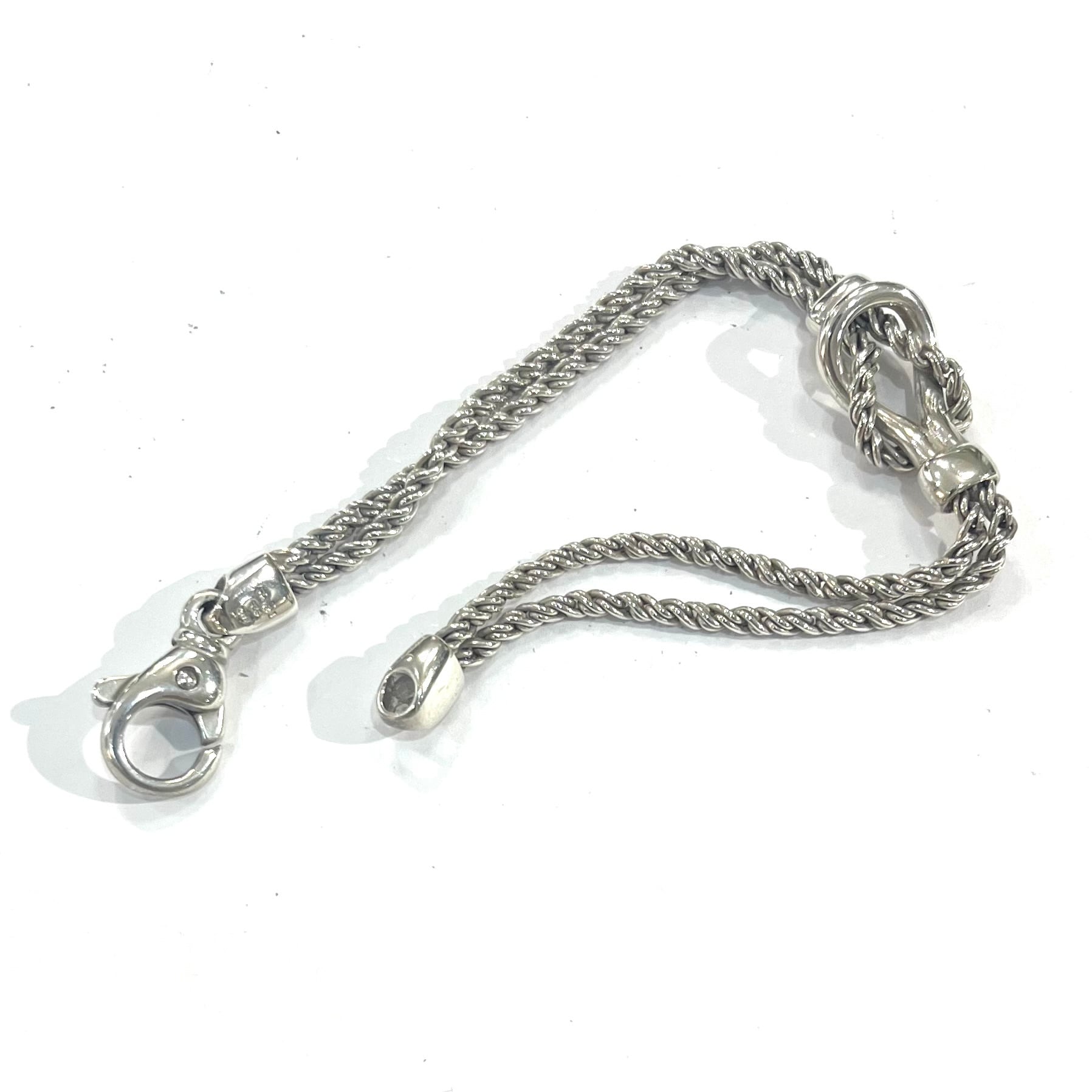 希少【TIFFANY&CO.】2777 ツイスト ダブルロープブレスレット
