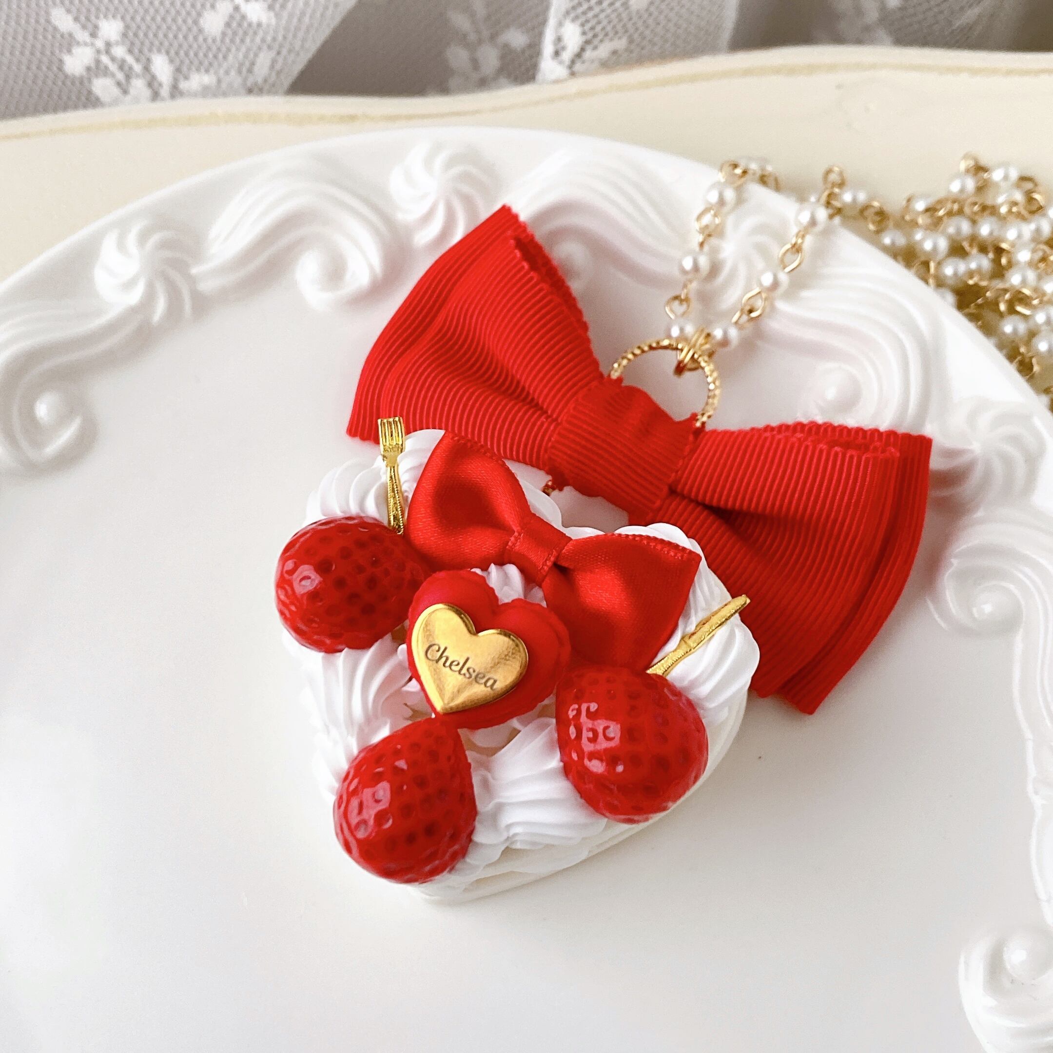 【新品未使用】 チョコケーキショルダーバッグ チェルシィ ハンドメイド ALL ITEM | チェルシィ