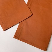 Papas+ パパス コットン ストレッチ スラックスパンツ XL/オレンジ 系