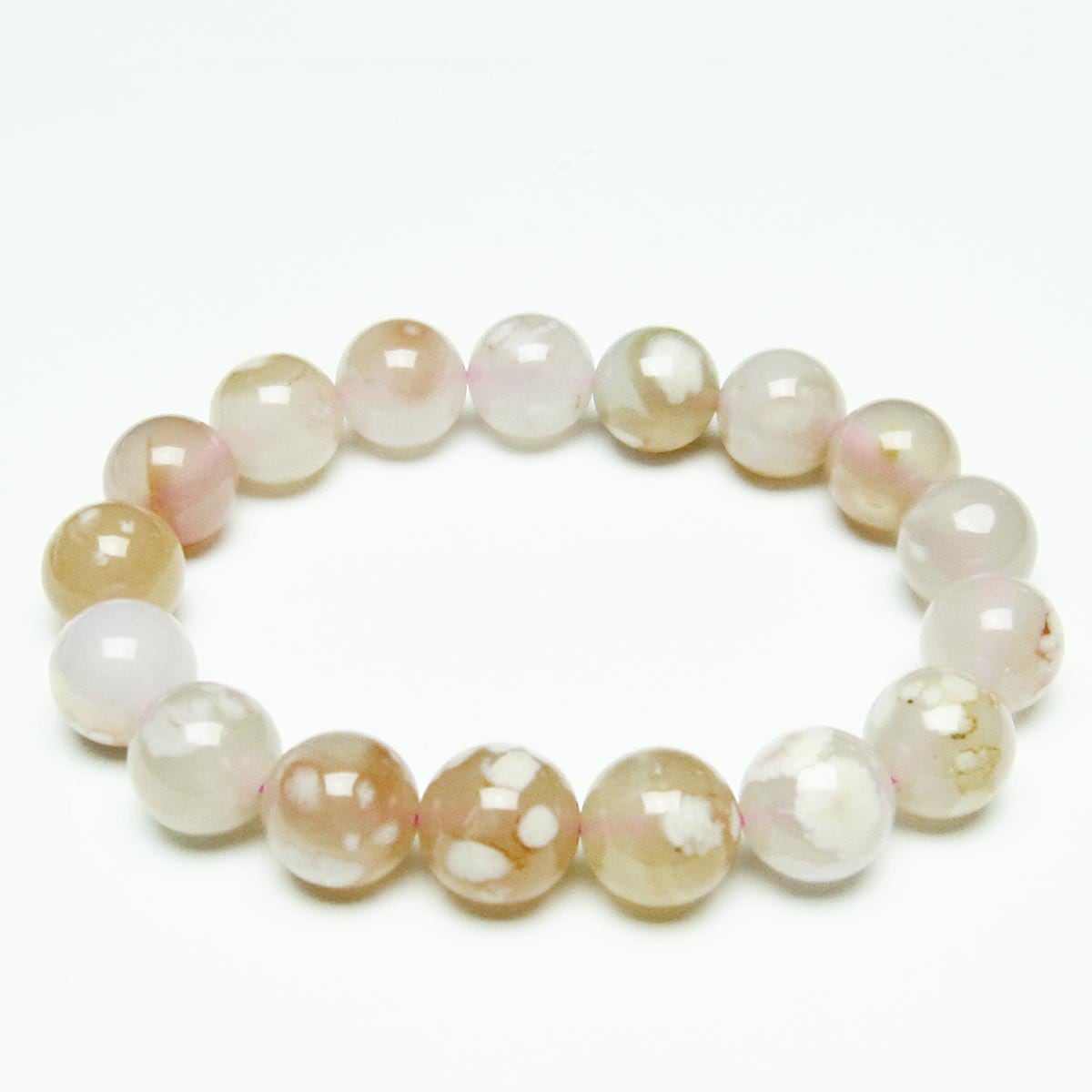 チェリーブロッサムアゲート ブレスレット 桜瑪瑙 13mm [M便 1/10] 111-26447
