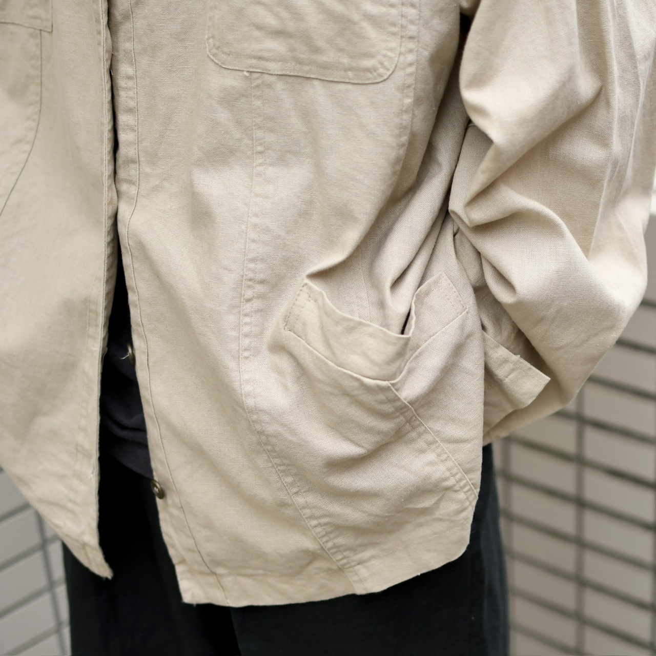 QUEEN SIZE linen tracker jacket