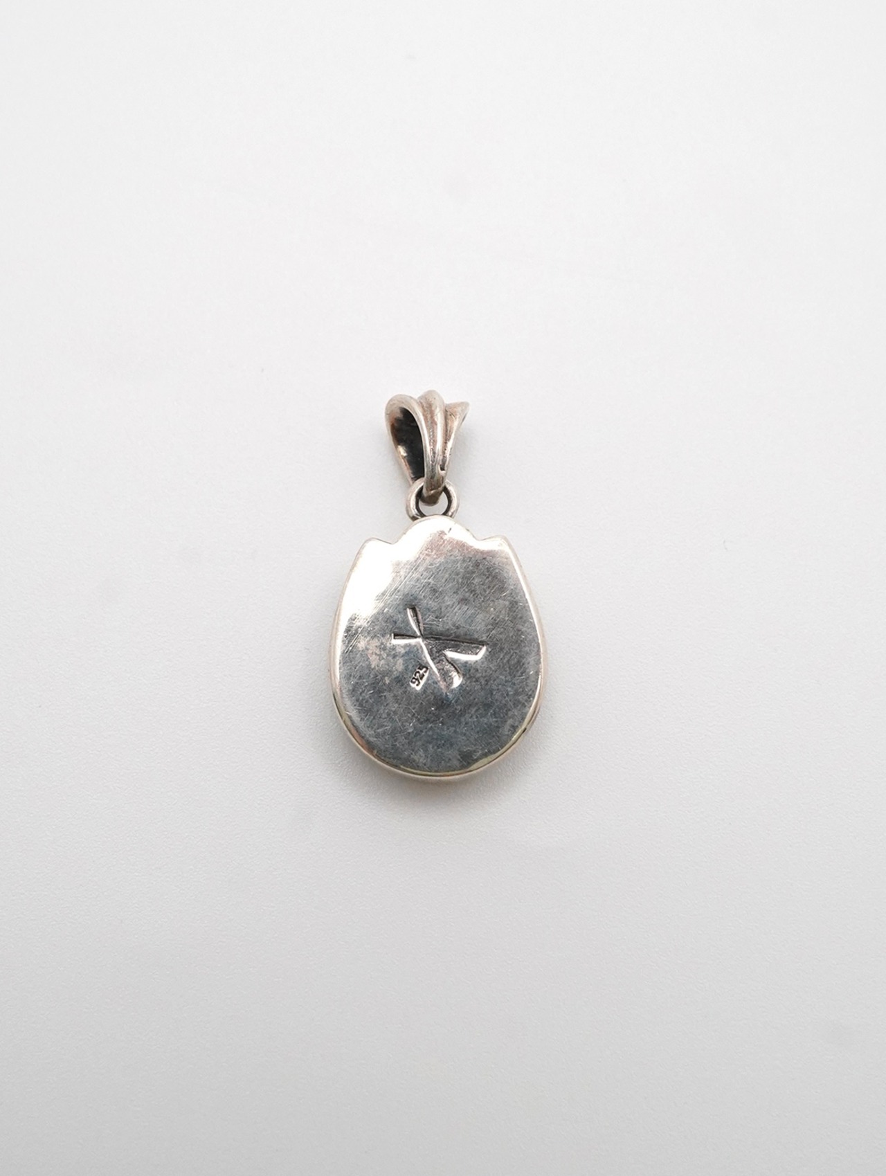 white stone pendant big