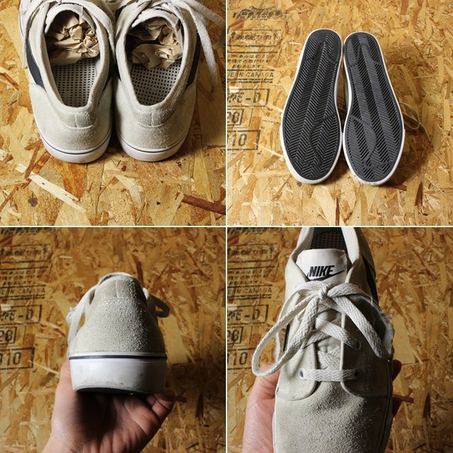 Nike Toki Low ナイキ トキ スニーカー Used スウェード ライトグレー シューズ 26cm メンズ 古着屋ataco Garage