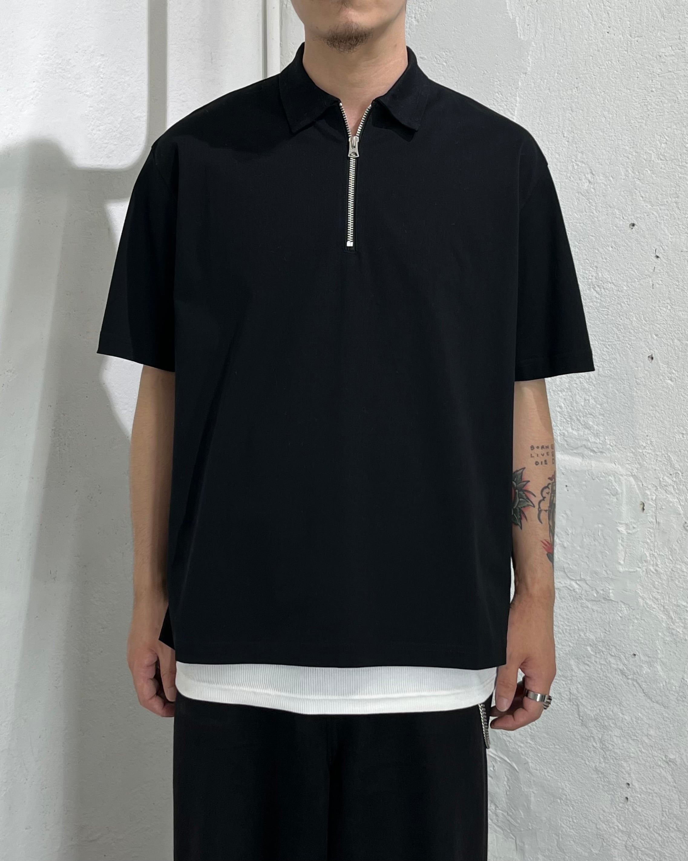 2024SS sacai S/S Cotton Jersey Polo Shirt