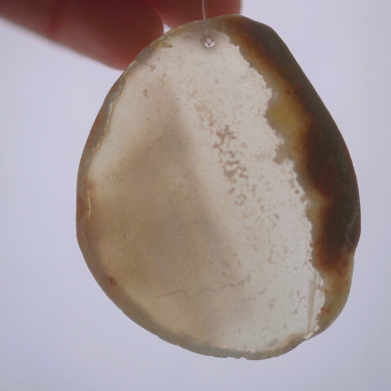 Snow White 02 - アゲートヒーリングチャイム / Agate Sun Catcher Wind Chime 237