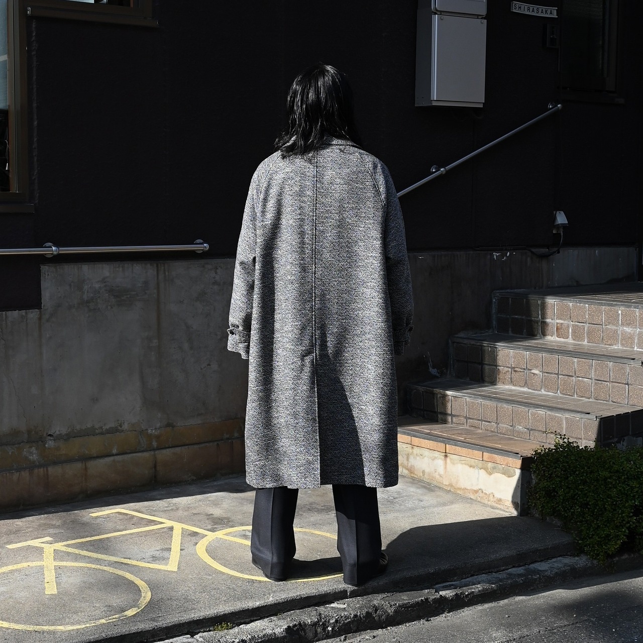 YASHIKI(ヤシキ)Sekkei mohair Cardiganコーディネート