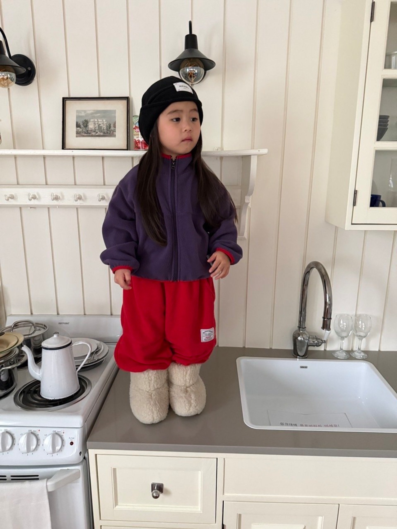Apfel［取寄］jelly fleece zipup jacket 26winter