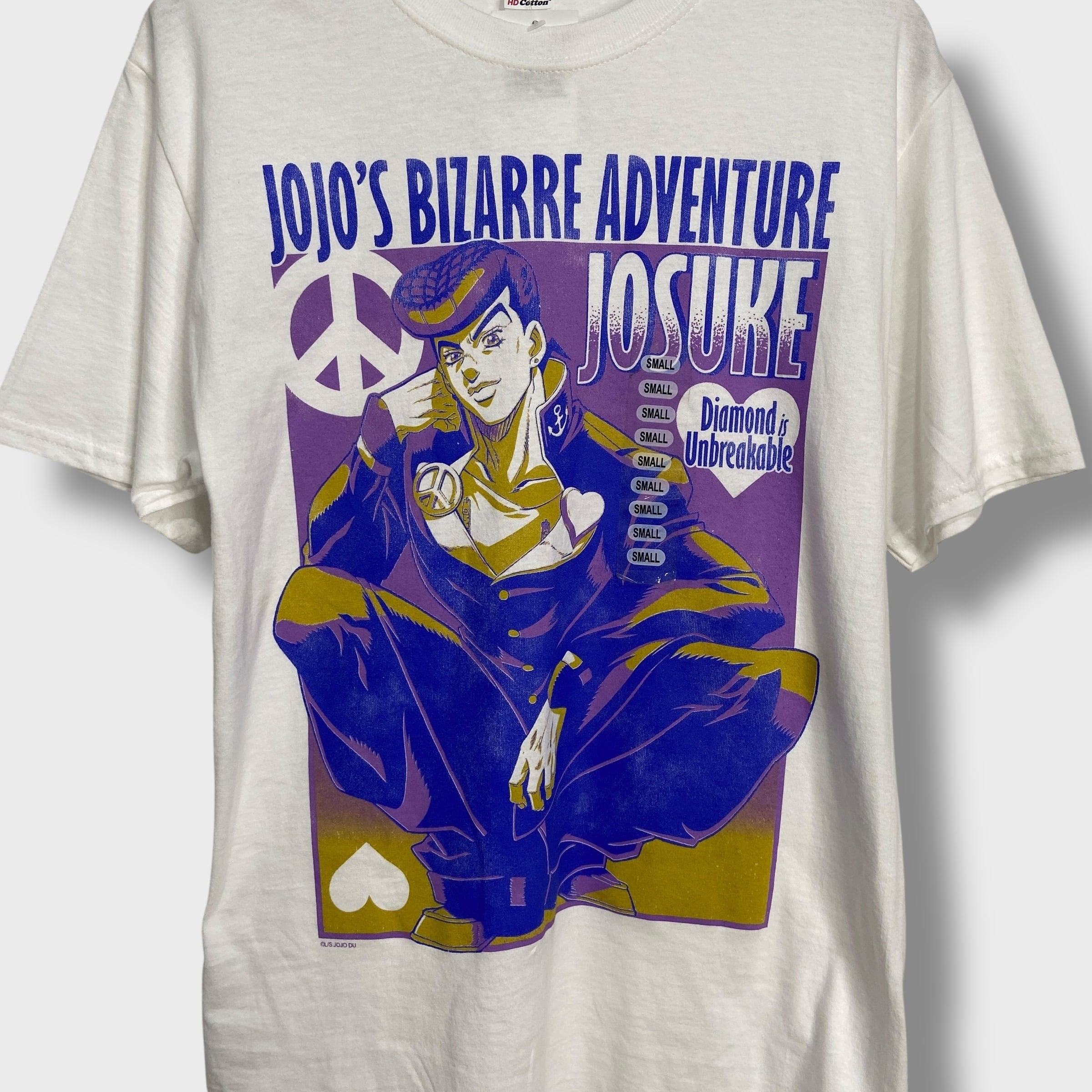 未使用　ジョジョ　tシャツ タグ付き未使用品 ジョジョの奇妙な冒険 アニメTシャツ 海外企画 白 S