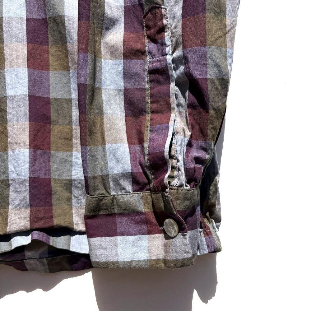 Alkinson] Vintage open collar cotton shirt [1960s-] Vintage Open