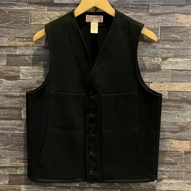 FILSON WOOL VEST BLACK