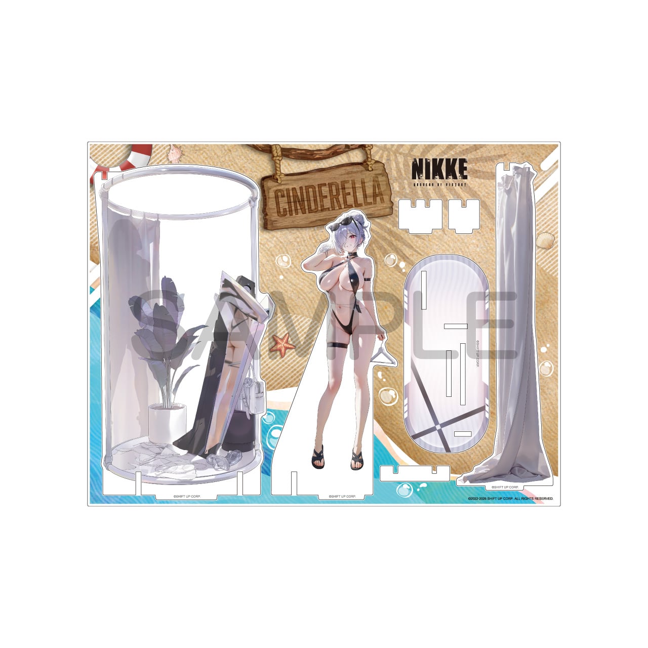 『勝利の女神：NIKKE』 ジオラマアクリル クリアファイル 東京 シンデレラ ストア限定】『勝利の女神：NIKKE』 SUMMERフェア2026 ジオラマ