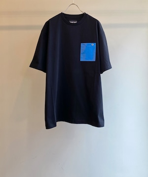 beta post/B02SACS-012 blue sheet pocket t-shirt (black)