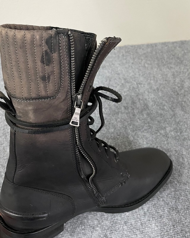 【Neil Barrett】Tactical lace-up zip boots