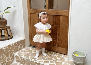 【Bebe nine】ふわふわフリルスカート付きブルマ ホワイト70〜80cm　240412