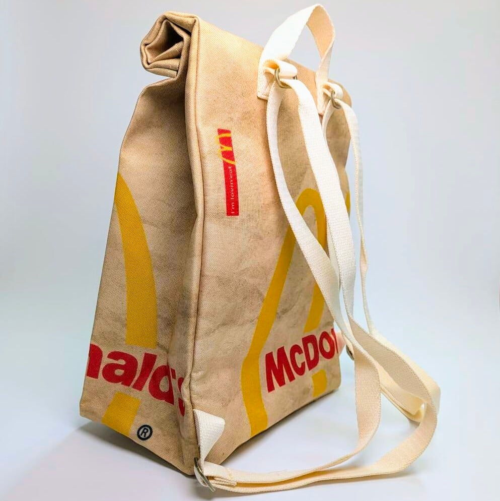 再入荷!【マクドナルド (McDonald) ロゴ】 Backpack(バックパック) / リュック / 紙袋風〚アメリカン雑貨 アメトイ〛