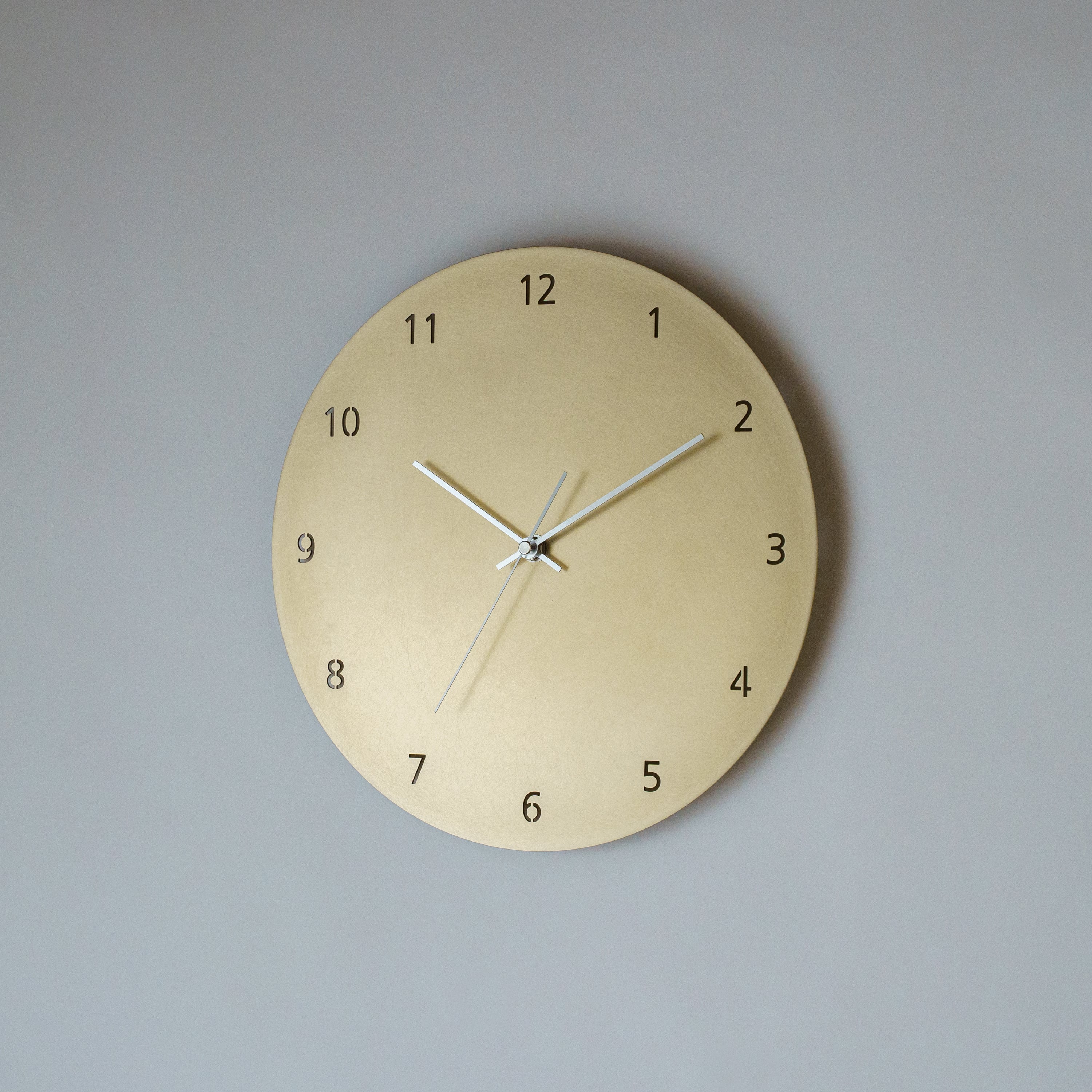 minimal wall clock 300 _ number / brass 壁掛け時計 300 数字 / 真鍮