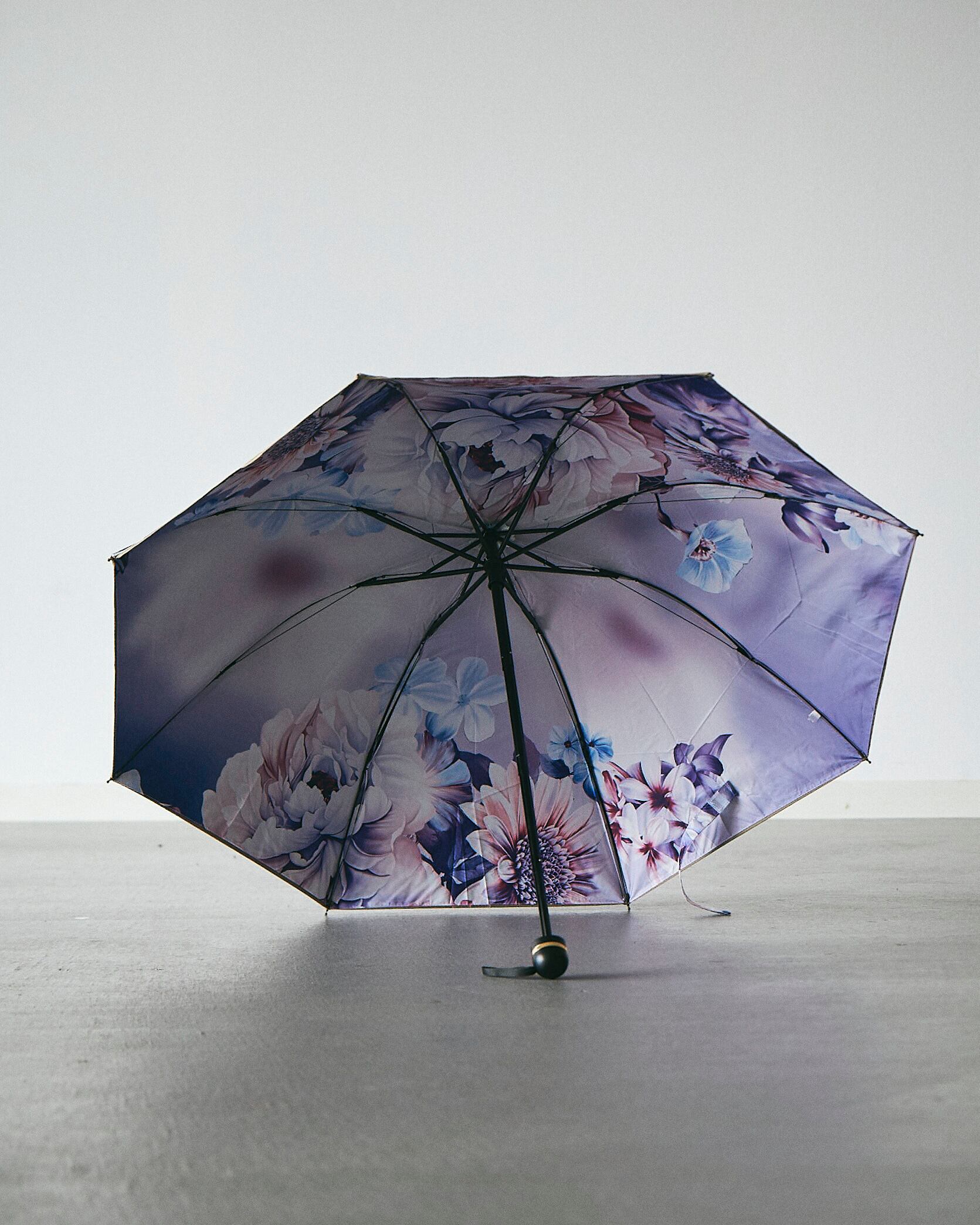 花の詩、空に舞う 三つ折り傘 [sam020] | 彩鳥