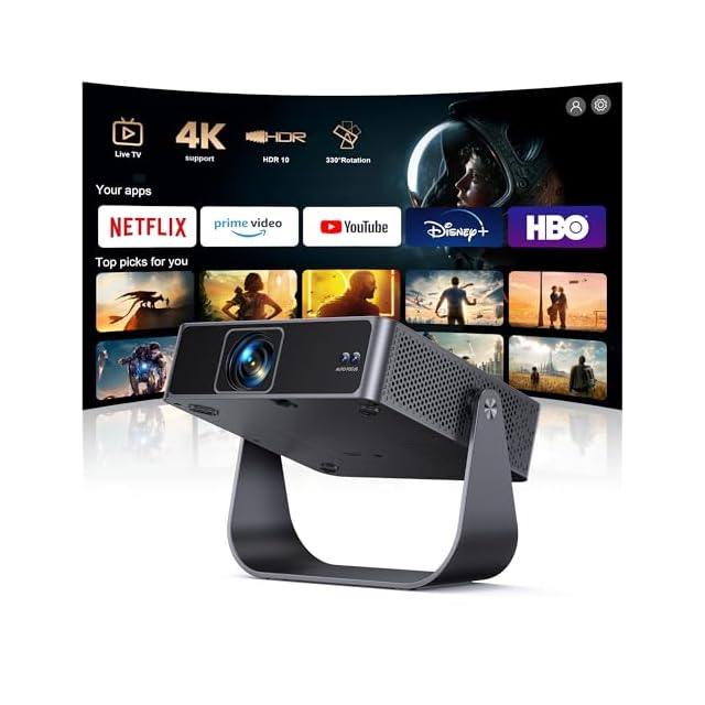 プロジェクター 4k【Netflixライセンス&20WDoIby対応】1000ASNI高輝度