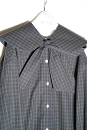 〈 GRIS 23AW 〉 Big collar shirt / GR23AW-SH003 / Green / M（120-135）