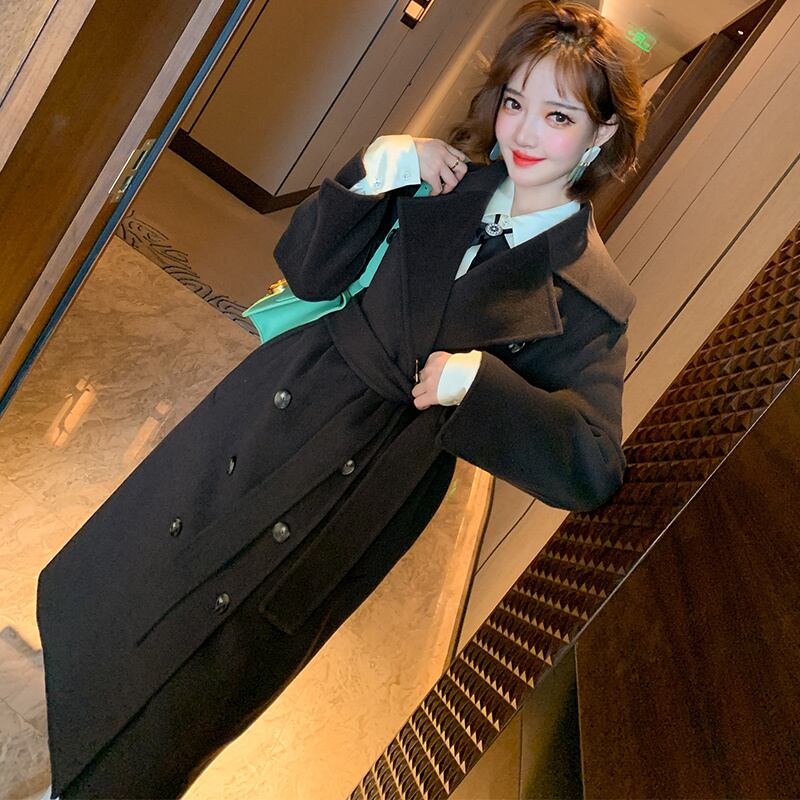 カラーダブルブレストウェストコート オータムウィンター レース 秋物 冬物 レースアップ MIUCO73984715675