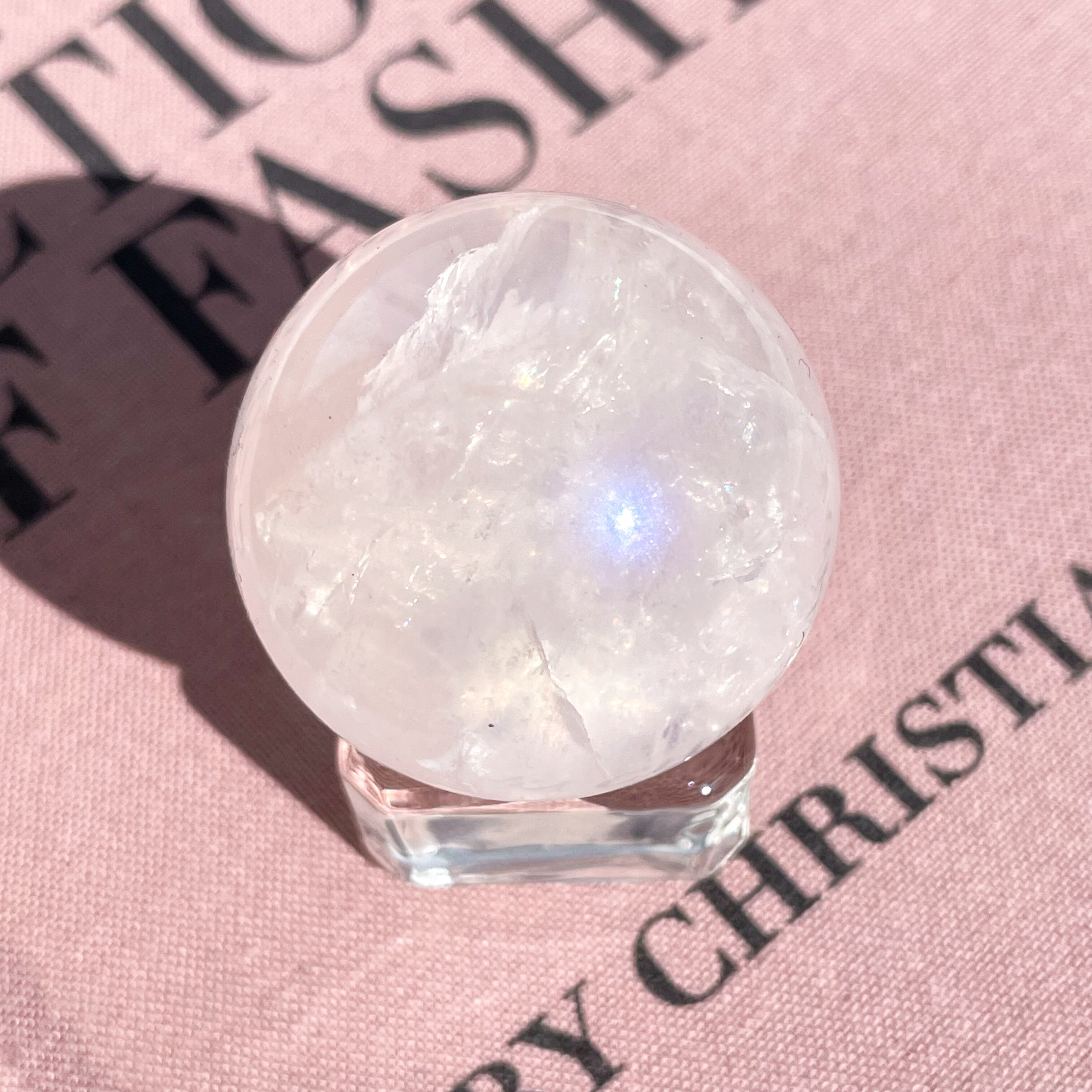 Aura Rose Quartz Sphere 11 ✧ オーラローズクォーツ