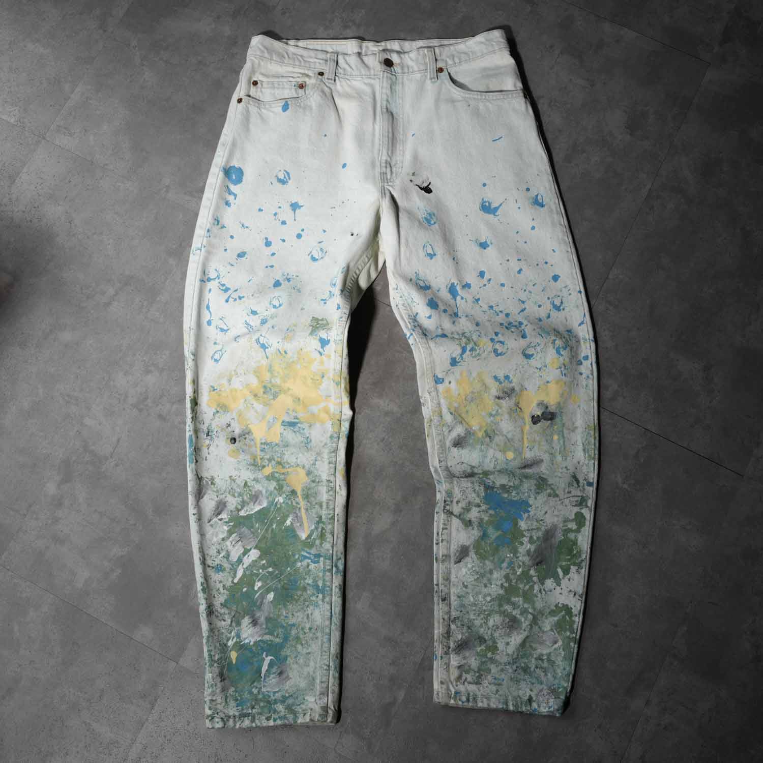 90s Levi's 550 White Denim Pants 
