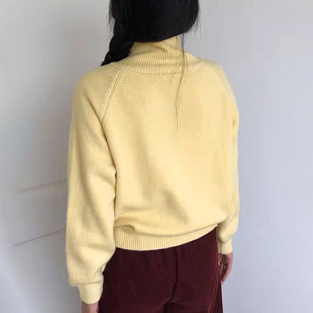 ハイネック ニット カーディガン 長袖 レディース 秋冬 韓国 セーター きれいめ シンプル 大人 カジュアル 暖かい 防寒 保温 スタンドカラー 折り襟 2way 羽織り トップス 大人可愛い 大人女子