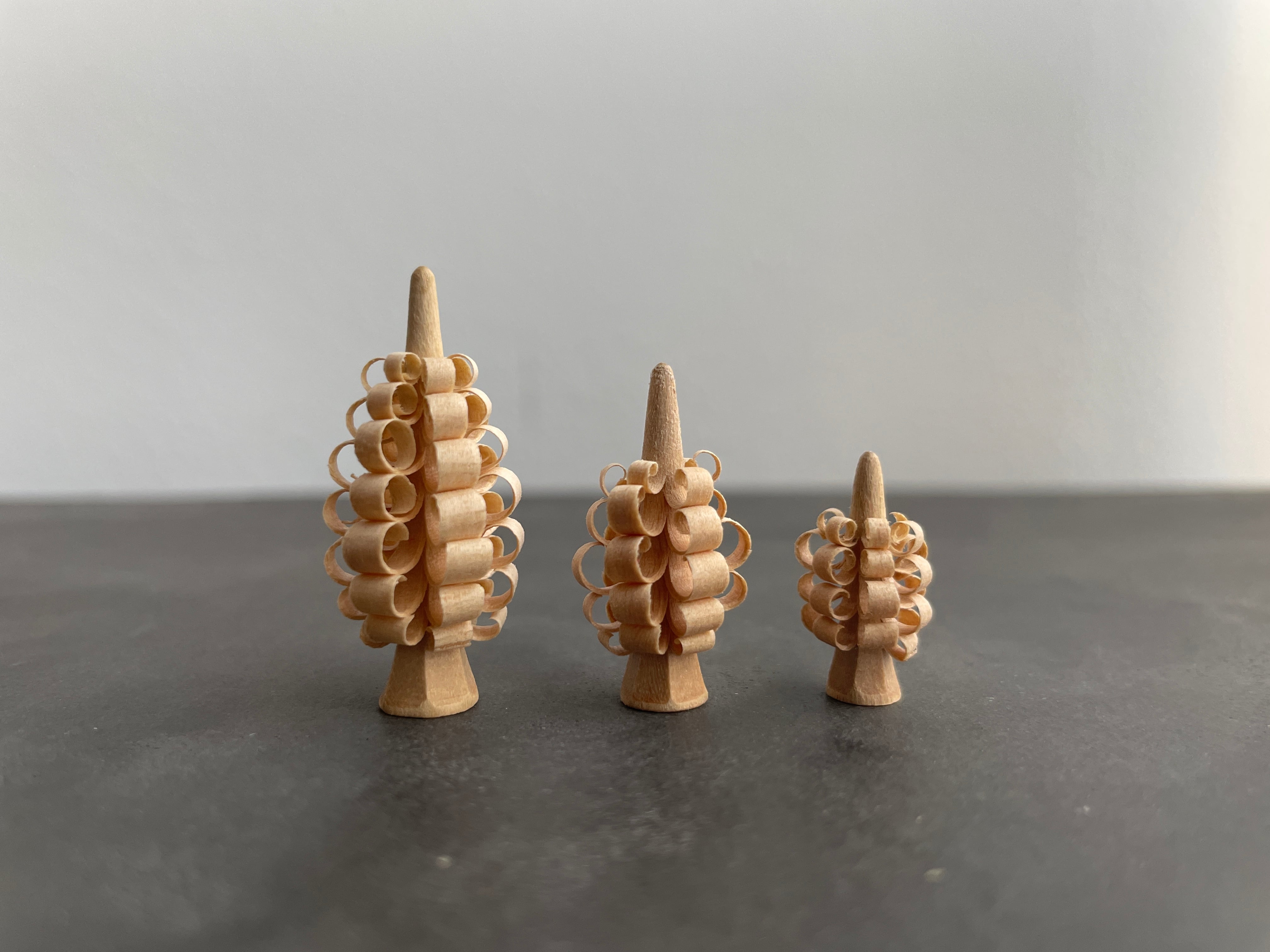 ドイツ製　エルツ　シュパンバーム　ミニチュア　木製　工芸品 Spanbaum｜シュパンバウム mini set | blank+