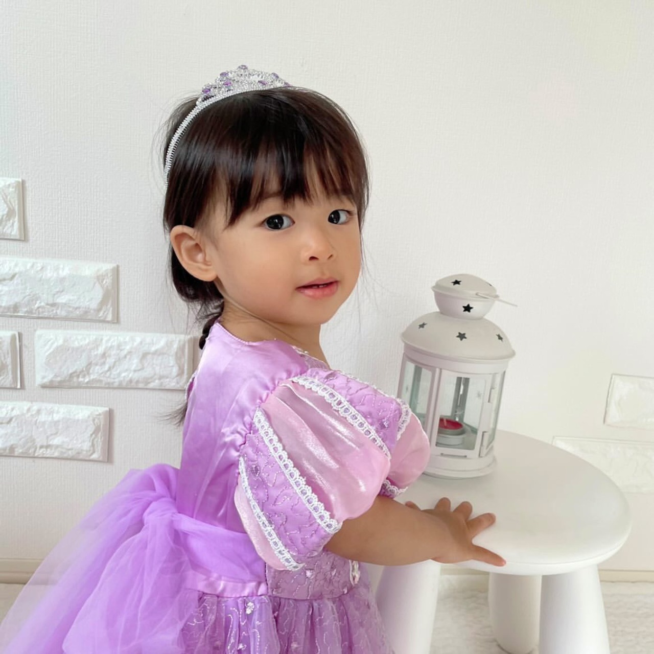 クーポンで3,580円→2,130円【即納】90/140size訳あり品 ラプンツェル風豪華プリンセスチュールドレス［ラプンツェル プリンセスドレス ドレス］