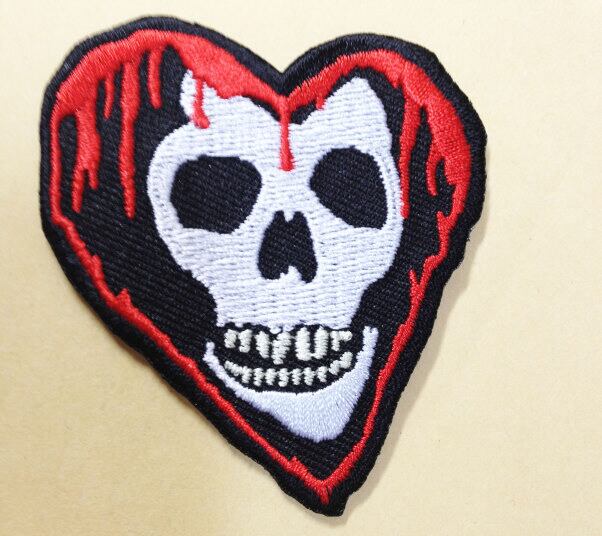 ハート・スカル Heart Skull アイロンパッチ FD2133