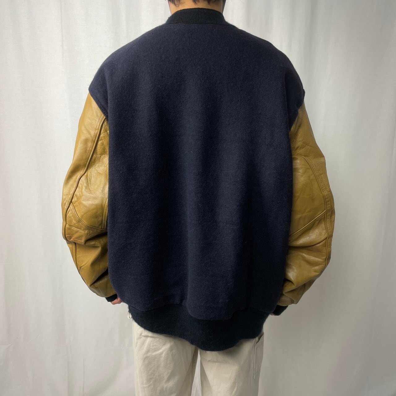 De Long 刺繍チームスタジャン NFL 古着 90s〜 アメカジ