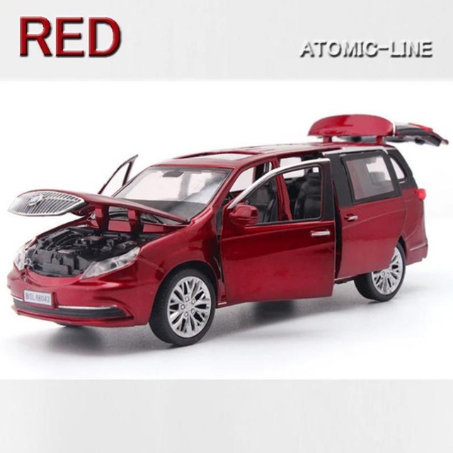 ビュイック GL8 1/32 ミニカー 全4色 ライト点灯 エンジンサウンド 合金モデル 模型 ジオラマ