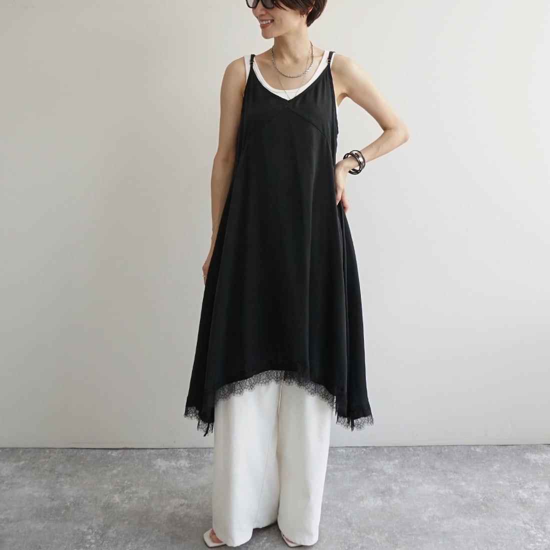 レースキャミチュニック | FASHFREN/ファッシュフレン