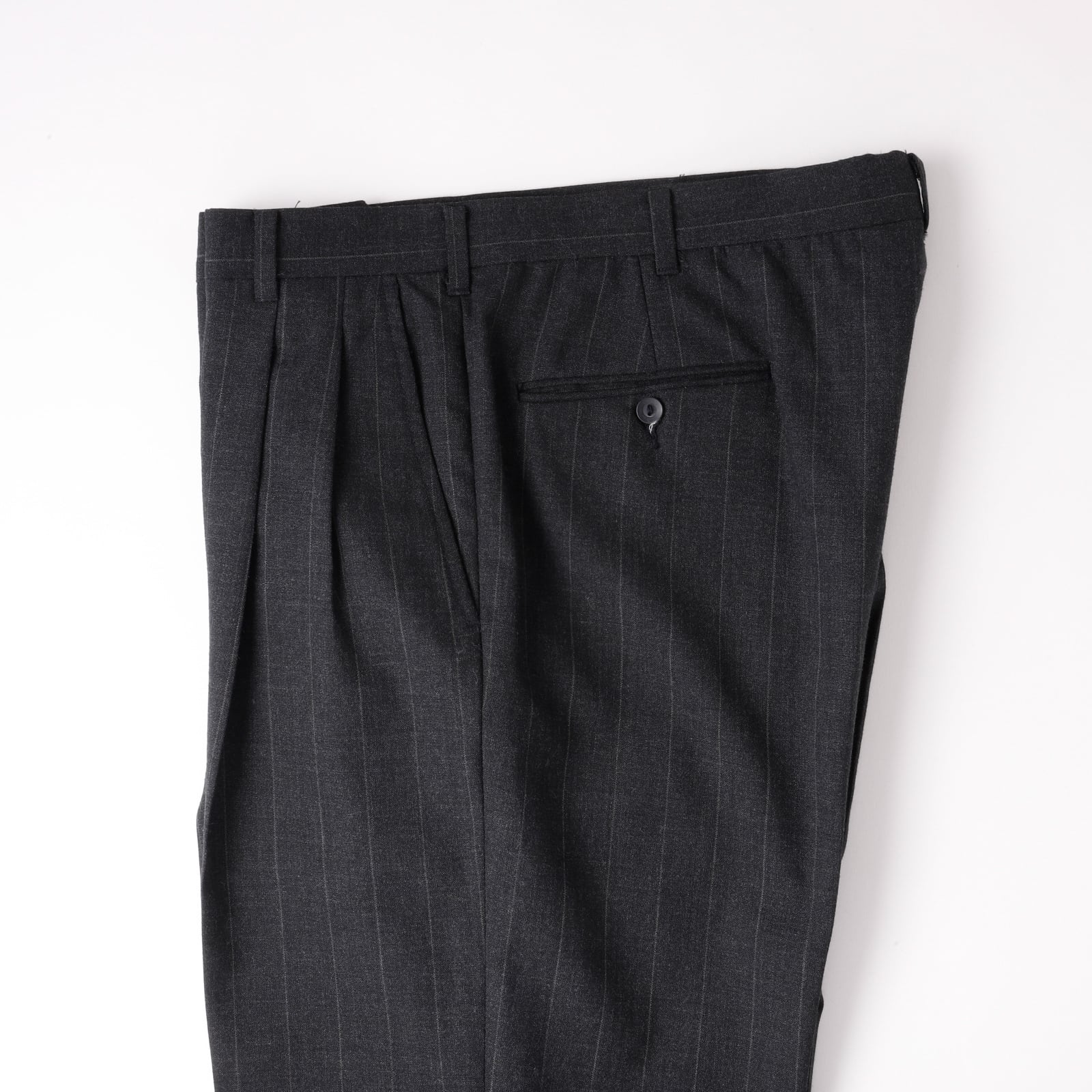 極美品】70s special vintage wool slacks pants W32 grey stripe made