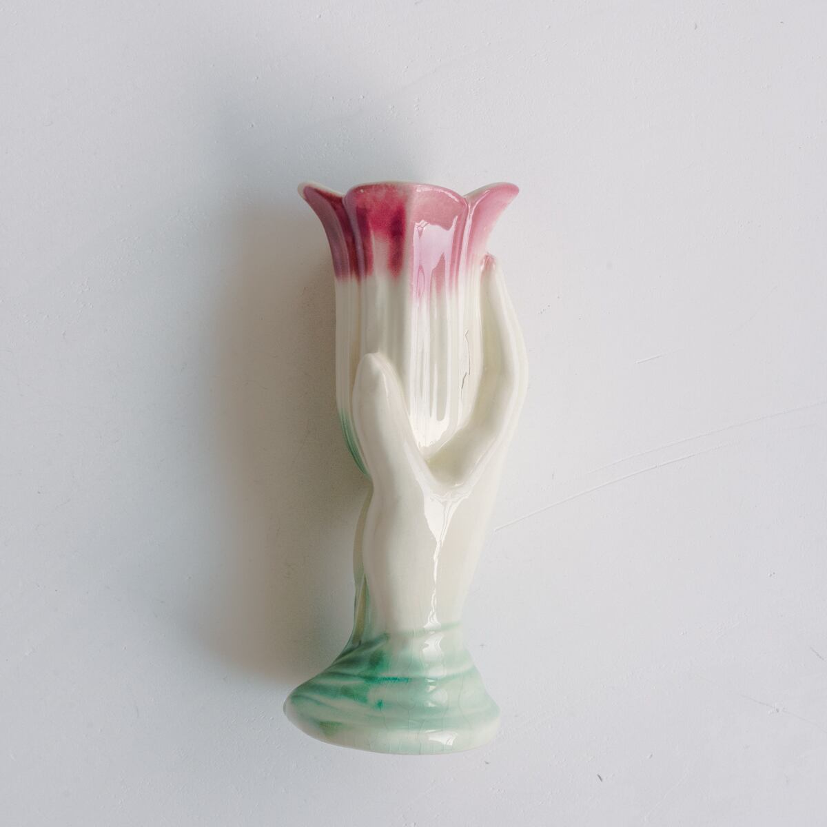 Hand-Motif Tulip Vase