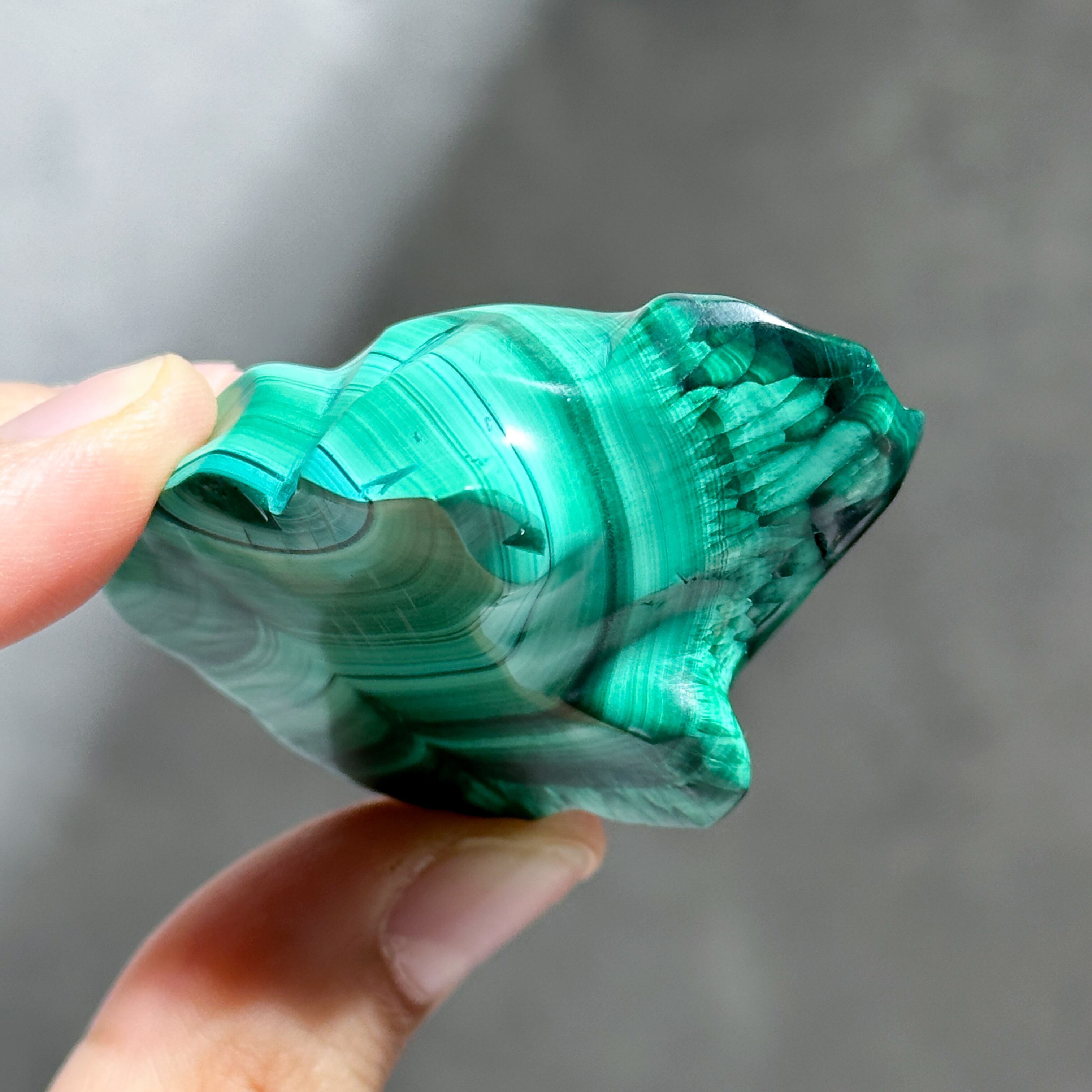 マラカイト カエル01◇ Malachite ◇天然石・鉱物
