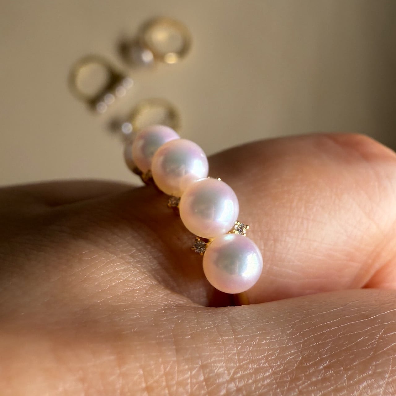 パールリング TR2662 K18イエローゴールド チェカ | cheka Diamond