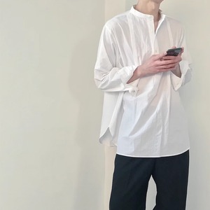 ノーカラールーズモダンシャツ　0794