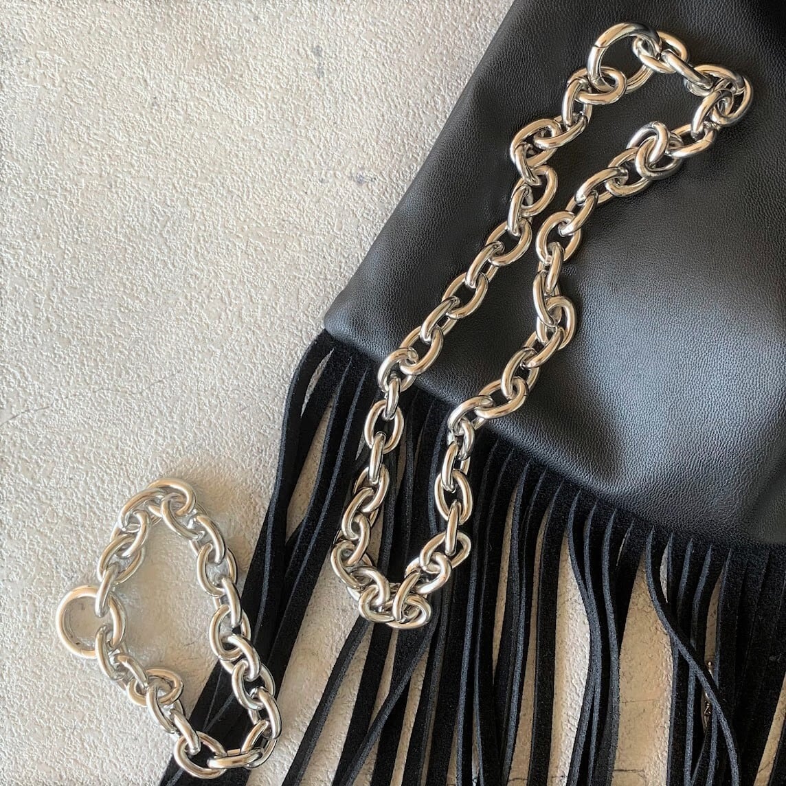 試着のみ★CHIEKO+ ボリュームチェーンネックレス シルバー ボリュームチェーンネックレス シルバー | 上品なアクセサリー