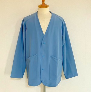 Tech Kersey V-neck Cardigan Jacket　Blue
