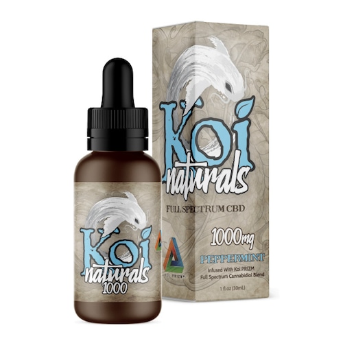 『舌下で摂取』Koi Naturals CBDオイル Peppermint味 30ml / 1000mgCBD 【Koi CBD】