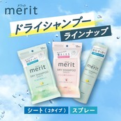 Merit メリットデイプラス ドライシャンプーシート ホワイトグリーン 12枚入り