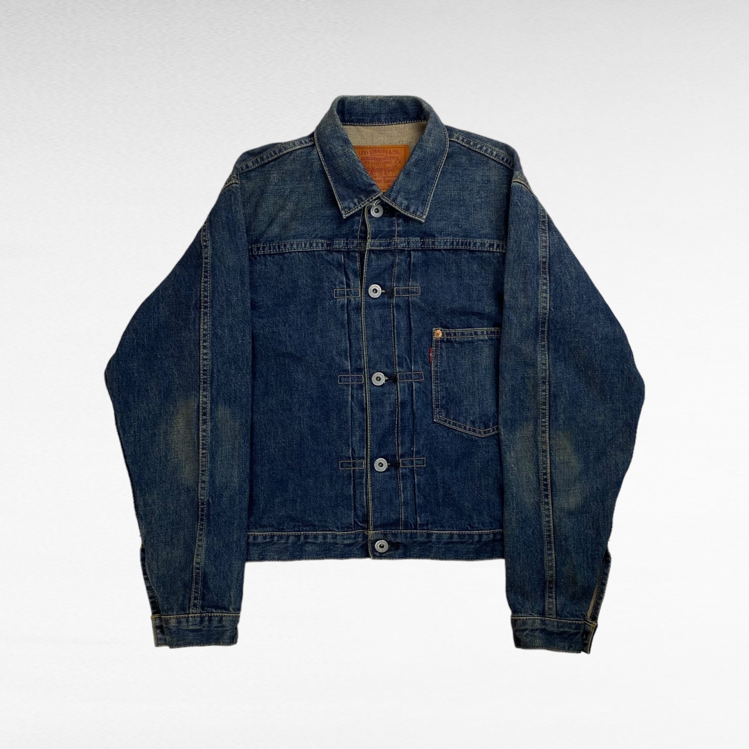 最高級のスーパー リーバイス デニムジャケット 赤耳 71506XX Levi 裏