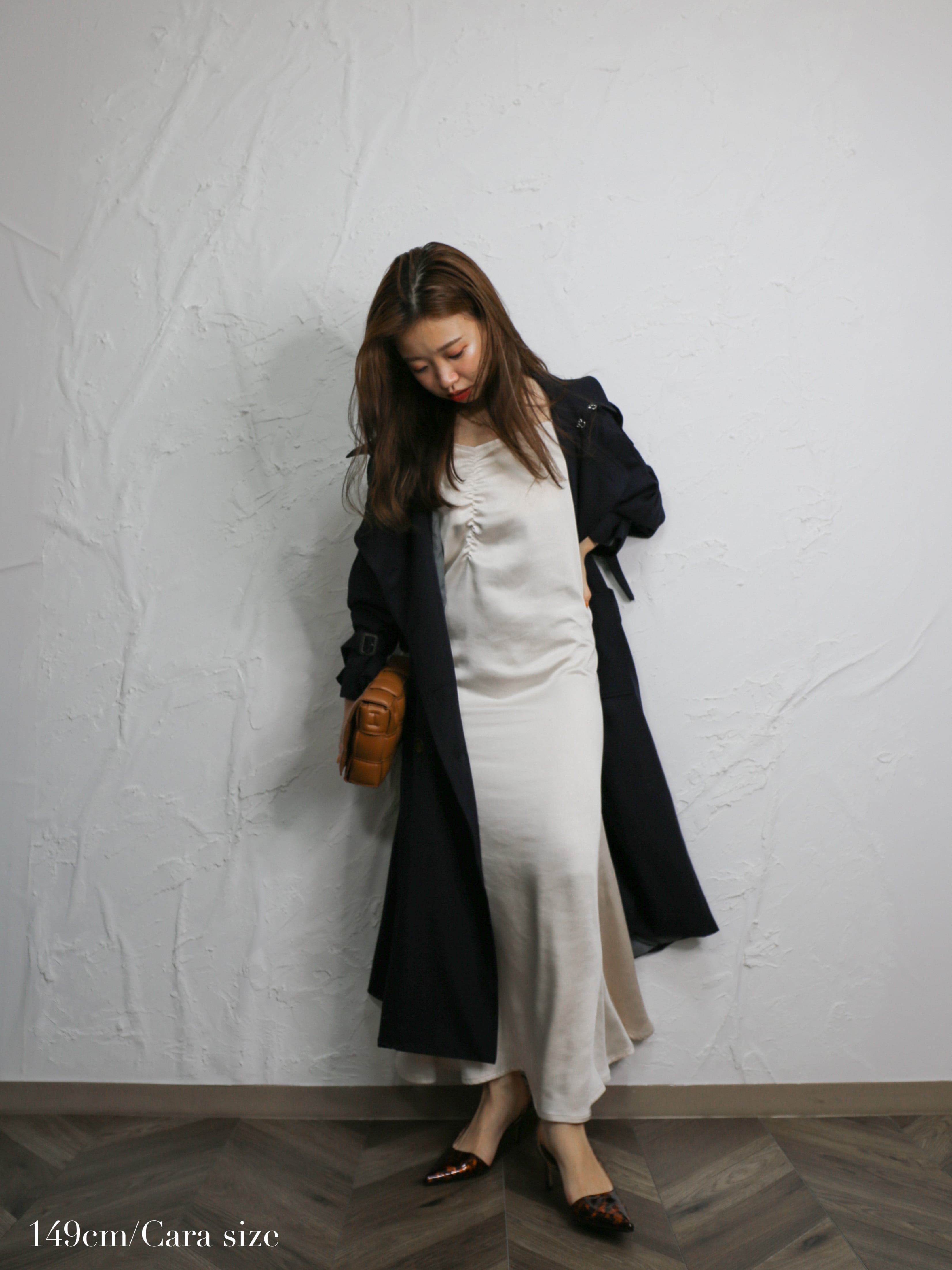 pleats trench coat(navy) | Cara by Katrin TOKYO