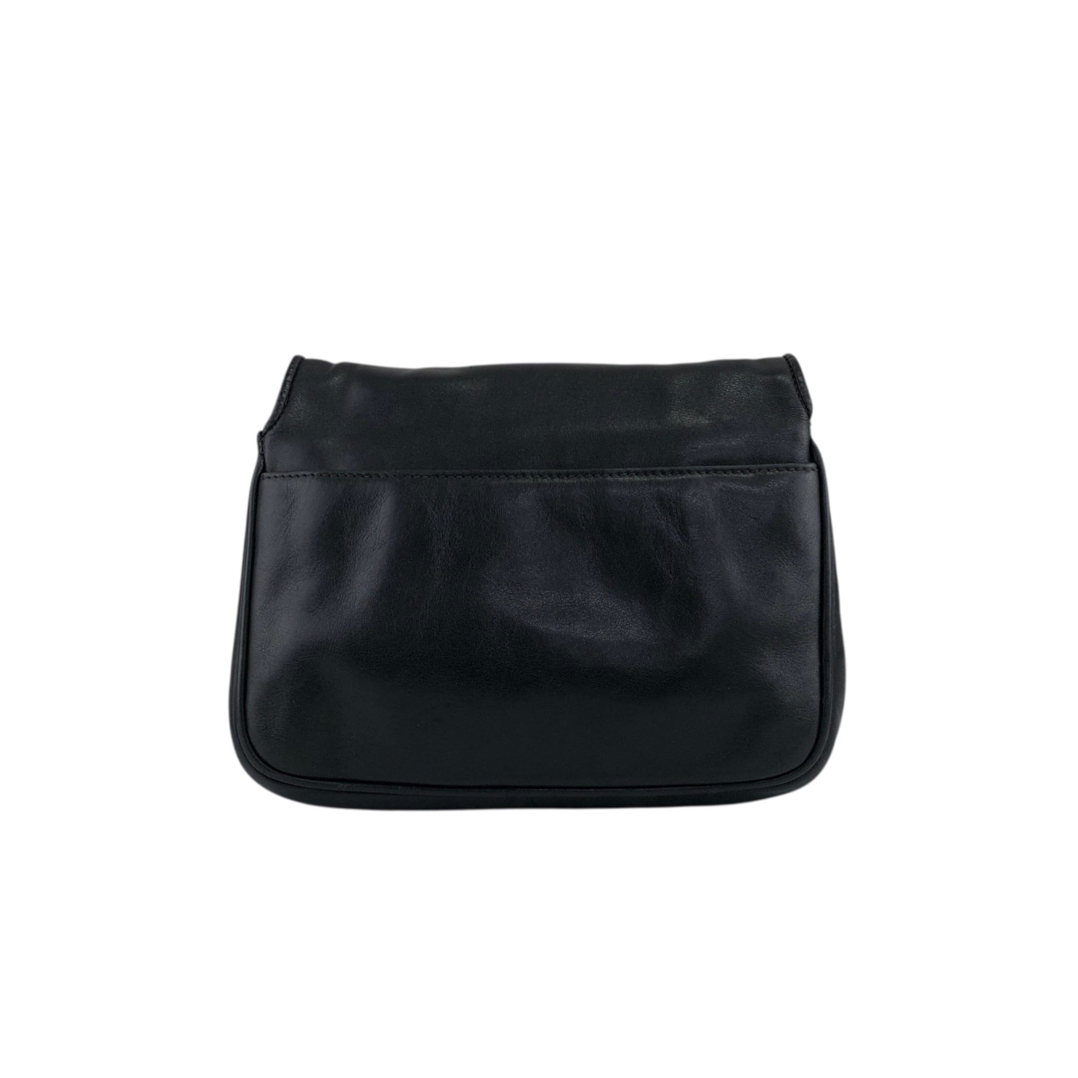 CELINE セリーヌ ショルダーバッグ ブラック ブラゾン ステッチ レザー