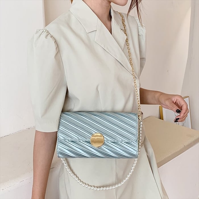 masu PEARL STRAP SHOULDER BAG - ショルダーバッグ