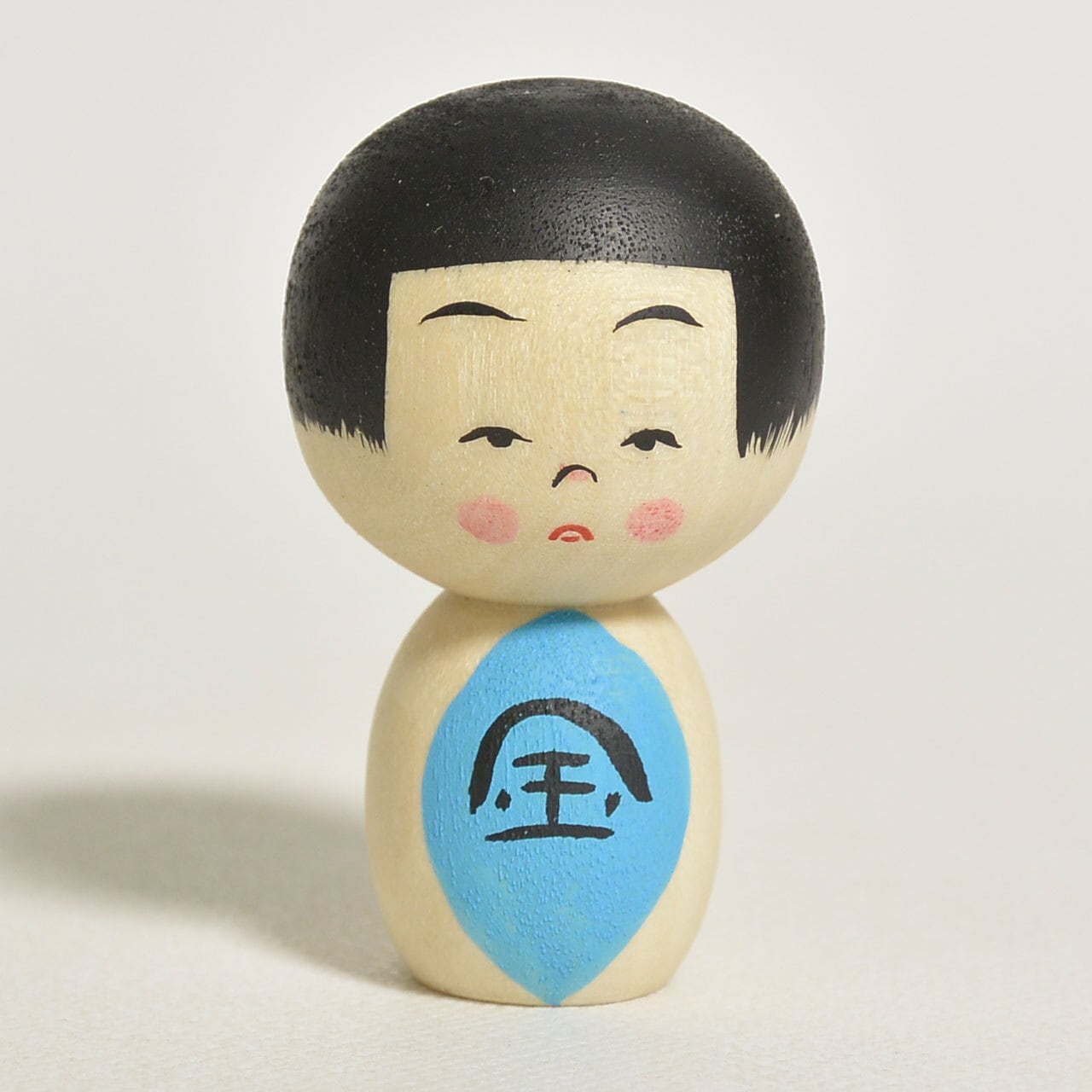 子毛玉太郎様 土付き囲い生姜18kg 小さな金太郎ちゃんこけし 約1寸 約3.5cm 鈴木明 工人（作並系）#2482