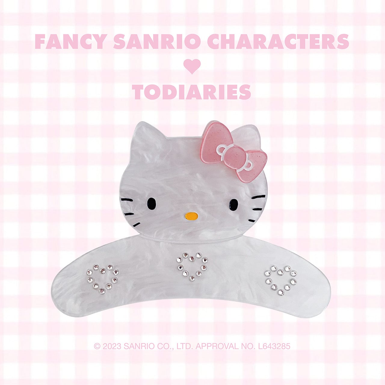 （受注生産）TODIARIES × FANCY SANRIO CHARACTERS・HELLO KITTY ヘアクリップ / ハート